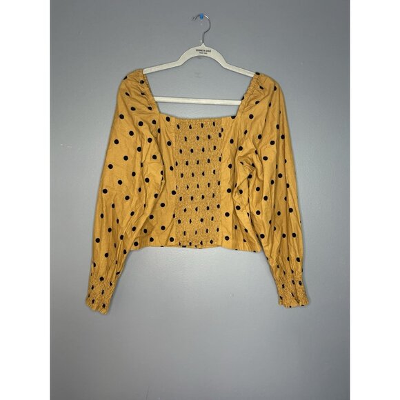 Madewell Corduroy Sweetheart Polka Dot Top Womens 10 Corset Coquette Cottagecore - Picture 16 of 16